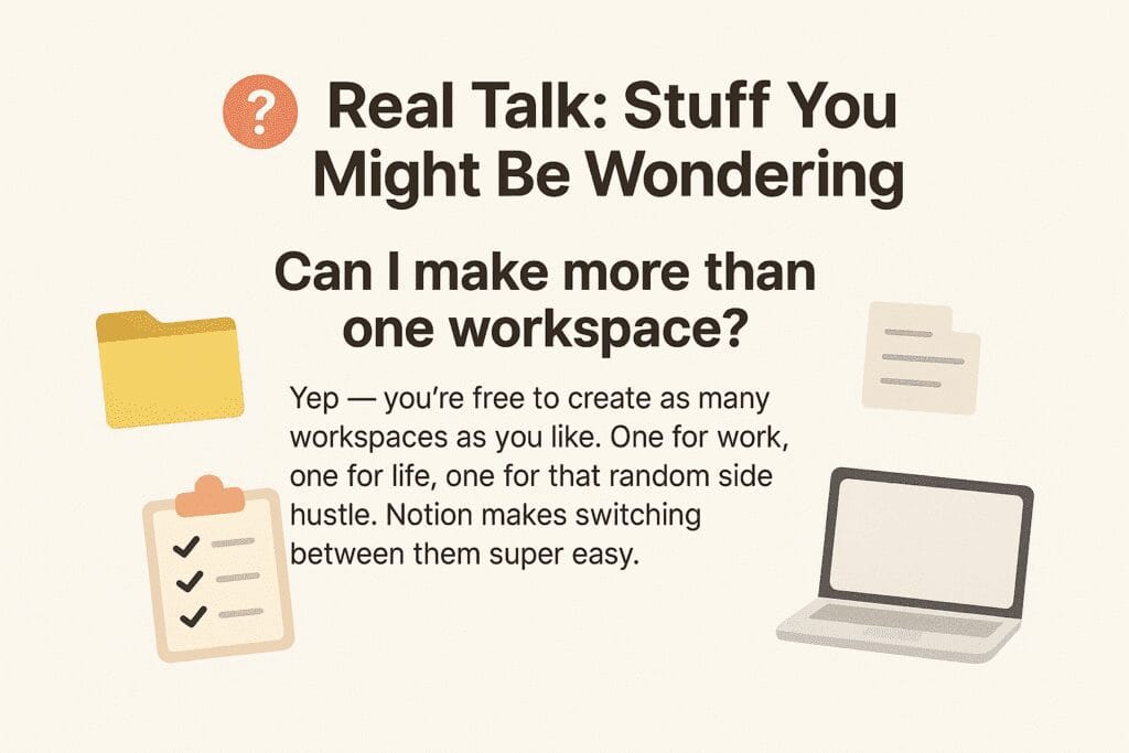 Screenshot of Notion's “create new workspace” screen